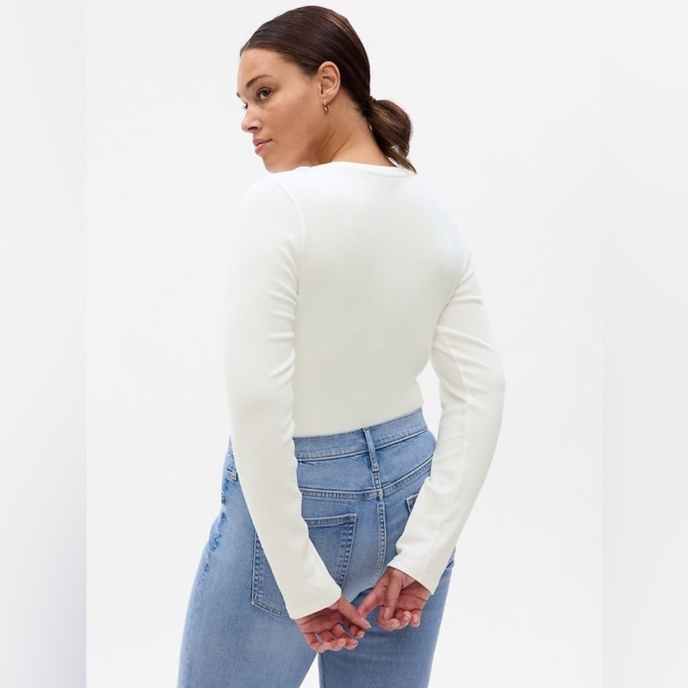 NWT Gap Modern T-Shirt Bodysuit | New Off White |   XXL Tall